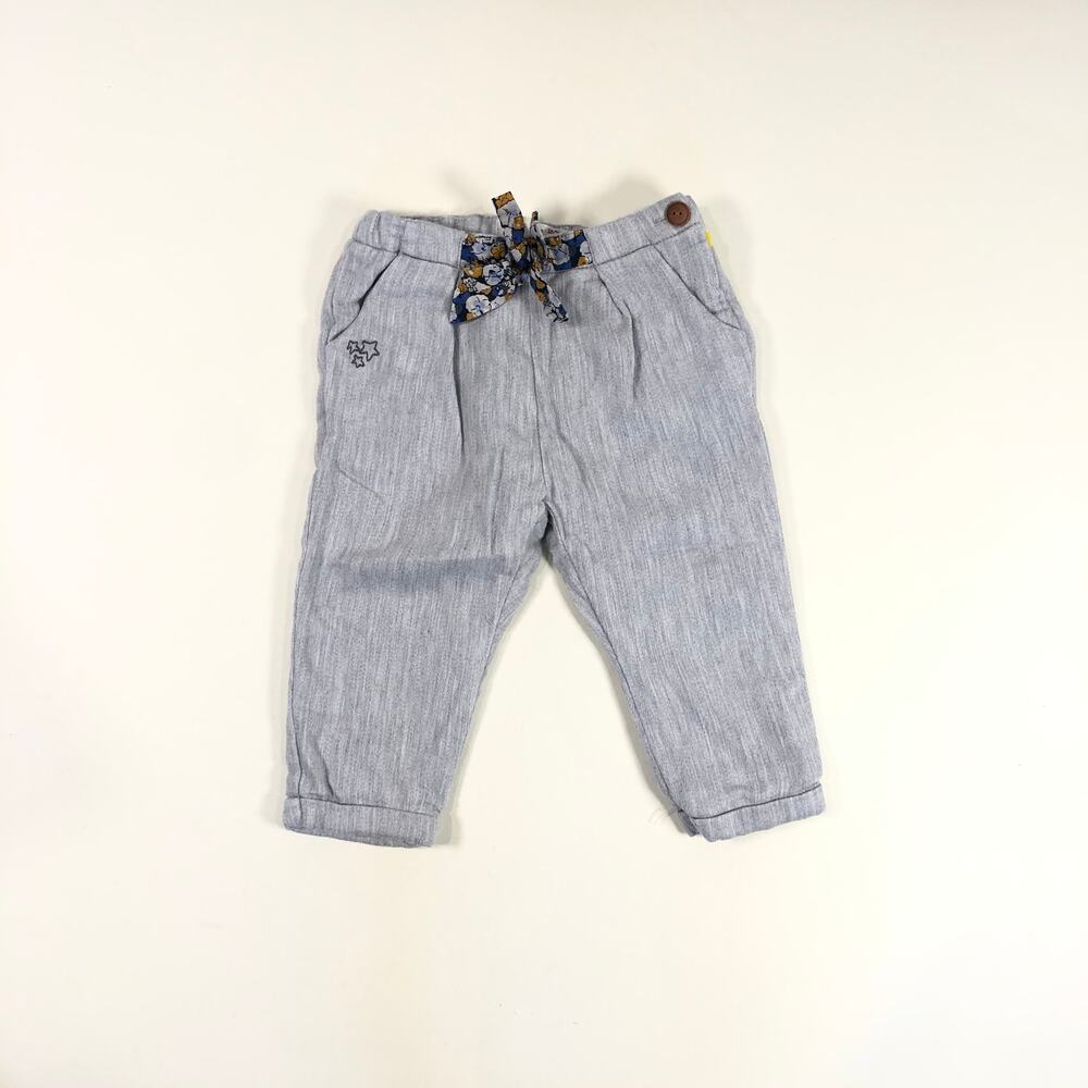 ZARA BABY GIRLS GRAY PANTS SIZE 12/18M